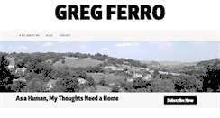 Desktop Screenshot of gregferro.com