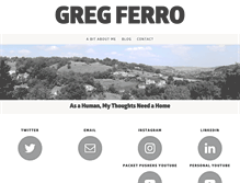 Tablet Screenshot of gregferro.com